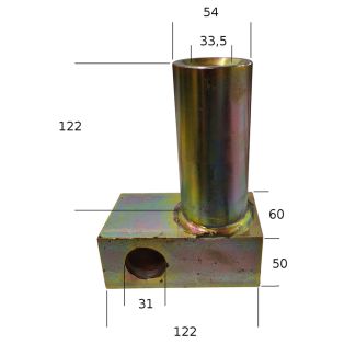 BUSSOLA CONICA SNODATA CON BLOCCHETTO PER AGO DM. 42 (ART. MT700)