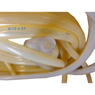 TUBO PER LATTE IN SILICONE PER MUNGITRICE. MM. 12 X 21. IN ELIMINAZIONE
