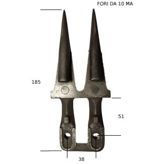 DENTE DOPPIO FITTO MOTOFALCIATRICE NIBBI. COD. ORIGINALE NB4217A