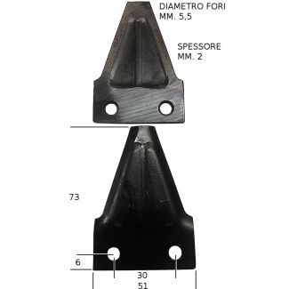 SEZIONE LAMA SEMPLICE ORIGINALE ESM (RM) 3440090