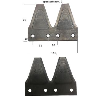 SEZIONE LAMA DOPPIA ORIGINALE ESM 3441221