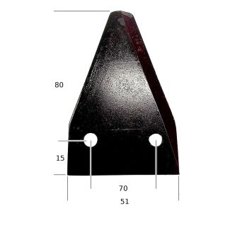 SEZIONE LAMA NZ D2001 per decespugliatore ad affilature contrapposte