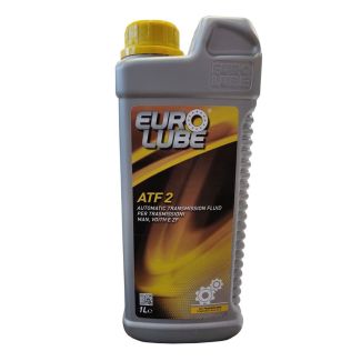 OLIO EUROLUBE ATF 2 PER IDROGUIDE E CAMBI AUTOMATICI E FRENI. COLORE ROSSO. TANICA DA  LT. 1.