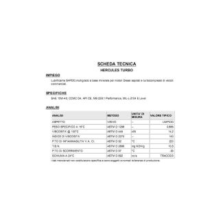 OLIO PER MOTORE TURBO O ASPIRATO 15W40 DIESEL/BENZINA. DA LITRI 200