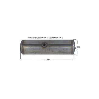 SERBATOIO PER OLIO IDRAULICO DA LT.20