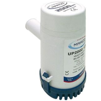 UP 2000 POMPA AD IMMERSIONE 12V - 0,45 BAR - 126 LT /MINUTO - 12A - MOTORE 140 W -ATTACCO PER TUBO D