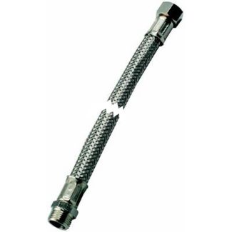 TUBO FLEX INOX MASCHIO FEMMINA DA3/4' - 3/4' LUNGO 500 MM.