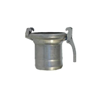 CANOTTO PORTAGOMMA INOX TIPO FERRARI COL MEZZO GIUNTO SFERICO FEMMINA CON I GANCI DM. MM. 80