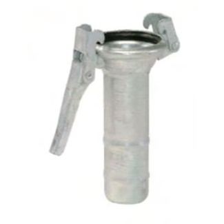 CANOTTO A RIDUZIONE CON PORTAGOMMA DM. 80. CON GANCI DM. MM. 100. FERRARI. ZINCATO.