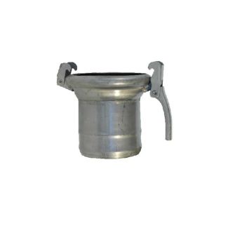 CANOTTO PORTAGOMMA INOX TIPO FERRARI COL MEZZO GIUNTO SFERICO FEMMINA CON I GANCI DM. MM. 120