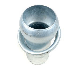 RIDUZIONE PORTA GOMMA DM. MM. 80 E SFERA DM. 100 'FERRARI'  ZINCATO