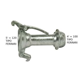 RIDUZIONE CON GANCI DA 5' = 120 E SFERA DA 4' = 100. FERRARI ZINCATA