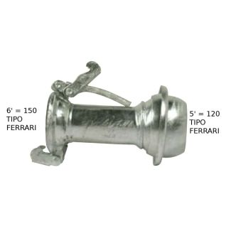 RIDUZIONE CON GANCI DA 6' = 150 E SFERA DA 5' = 120. FERRARI ZINCATA
