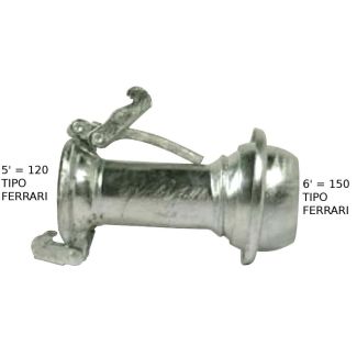 RIDUZIONE CON GANCI DA 5' = 120 E SFERA DA 6' = 150 FERRARI ZINCATA