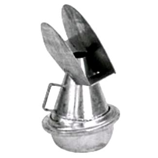 LANCIA SPANDI A SFERA DIAM. MM. 200 A DOPPIA LAMA. ZINCATA