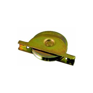 RUOTA PER CANCELLO GOLA A V.  DM. MM. 80 CON SUPPORTO
