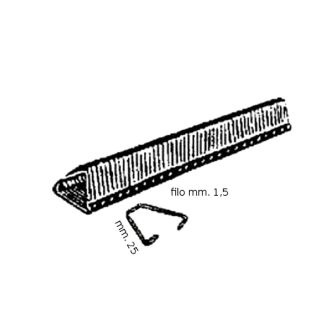 GIUNZIONE JACKSON LUNGA CM. 30 PER CINGHIA ROTOPRESSA DA 6 A 8,5 MM. DI SPESSORE. (LA COPPIA)