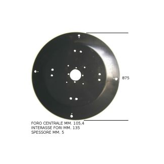 AD ESAURIMENTO DISCO DI TRAINO PER FALCIATRICE ROTANTE FORT F9 DM. MM. 875