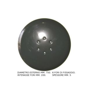 DISCO FOLLE PER FALCIATRICE ROTANTE MORRA 165 DM. MM. 760