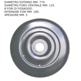 DISCO FOLLE PER FALCIATRICE ROTANTE FELLA 167 DM. MM. 770