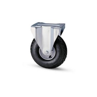RUOTA DM. MM. 200 x 50 PNEUMATICA CON STAFFA FISSA.