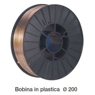 BOBINA FILO PER SALDATRICE. DIAMETRO MM. 0,8. PESO DELLA BOBINA KG 5