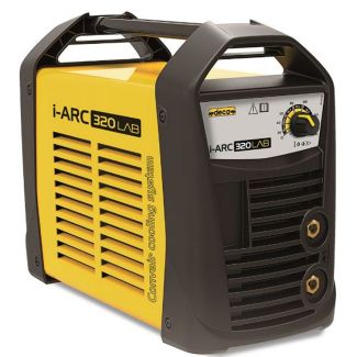 SALDATRICE 230 W. AD ELETTRODI INVERTER, DECA I-ARC 320 LAB, CAMPO DI REGOLAZIONE 10-200A, DM. ELETT