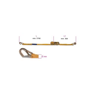 CRICCA ANCORAGGIO CON TENDITORE. FASCIA DA 25 MM.LUNGA MM. 6000