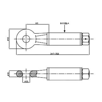 OCCHIONE OMOLOGATO E1398 MAT. FE510 TRAINO 60 FORO MM. 35 INT. MM. 49