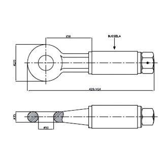 OCCHIONE OMOLOGATO F2 1408 TRAINO 140 PORTATA KG. 2000