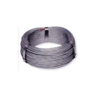 FUNE IN ACCIAIO ZINCATO A TREFOLI DM. 5 MM. CON ANIMA ZINCATA