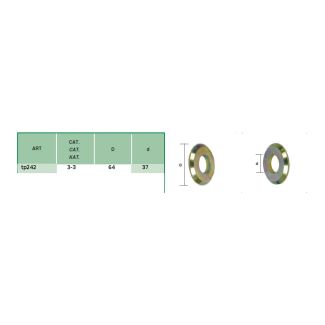 DISTANZIALE ROTULA DM. MM. 37 X 64 X 7