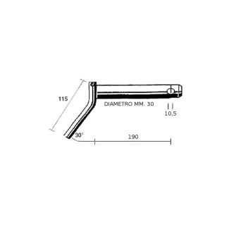 SPINA TRAINO DM. MM. 30. LUNGHEZZA MM. 190