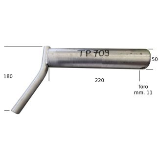 SPINA TRAINO TEMPRATA  DIAM. mm. 50,8 X 220  CON CATENA