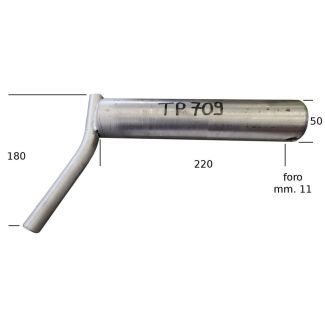 SPINA TRAINO TEMPRATA  DIAM. mm. 50,8 X 190  CON CATENA