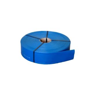 TUBO MANICHETTA APPIATTIBILE BLU PVC DM.  INTERNO MM. 60