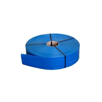 TUBO MANICHETTA APPIATTIBILE BLU PVC DM.  INTERNO MM. 80