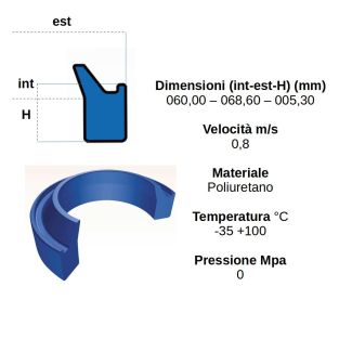 RASCHIATORE 60 68.6 5.3 IN POLIURETANO