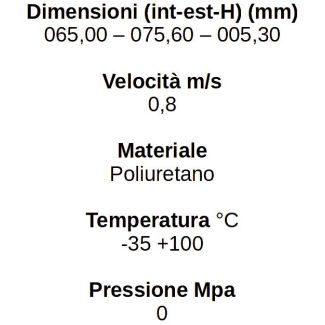 RASCHIATORE 65 75.6 5.3 IN POLIURETANO