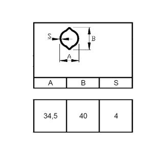 TUBO WS INT. OV (34,5 x 41) X SNODI W2200-WI-W2300