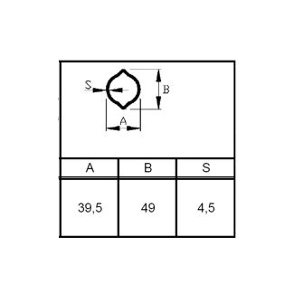 TUBO CARDANICO A LIMONE WS INTERNO. 1B (39,5 x 49)