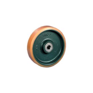 RUOTA DM. MM. 200X50  IN POLIURETANO  CON MOZZO IN GHISA