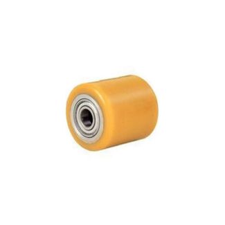 RULLO IN POLIURETANO DM. MM. 80 LUNGO MM. 100 SU CUSCINETTI A SFERE