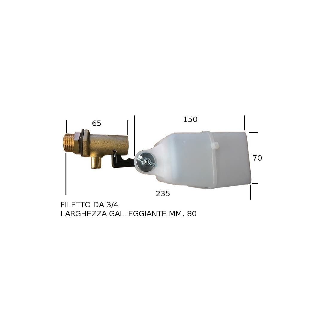Rubinetto Galleggiante Incasso Per WC Geberit FUTURA, ETERNA, NAUTILUS – Ricambio Originale