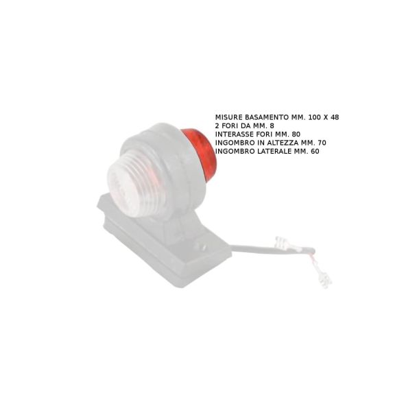 Fanalino Rotondo Grote 45813 2 1/2 Pollici - Luce Di Ingombro A LED Con Lente Ottica, Impermeabile - Adatto Per Rimorchi, Camper E Veicoli Commerciali
